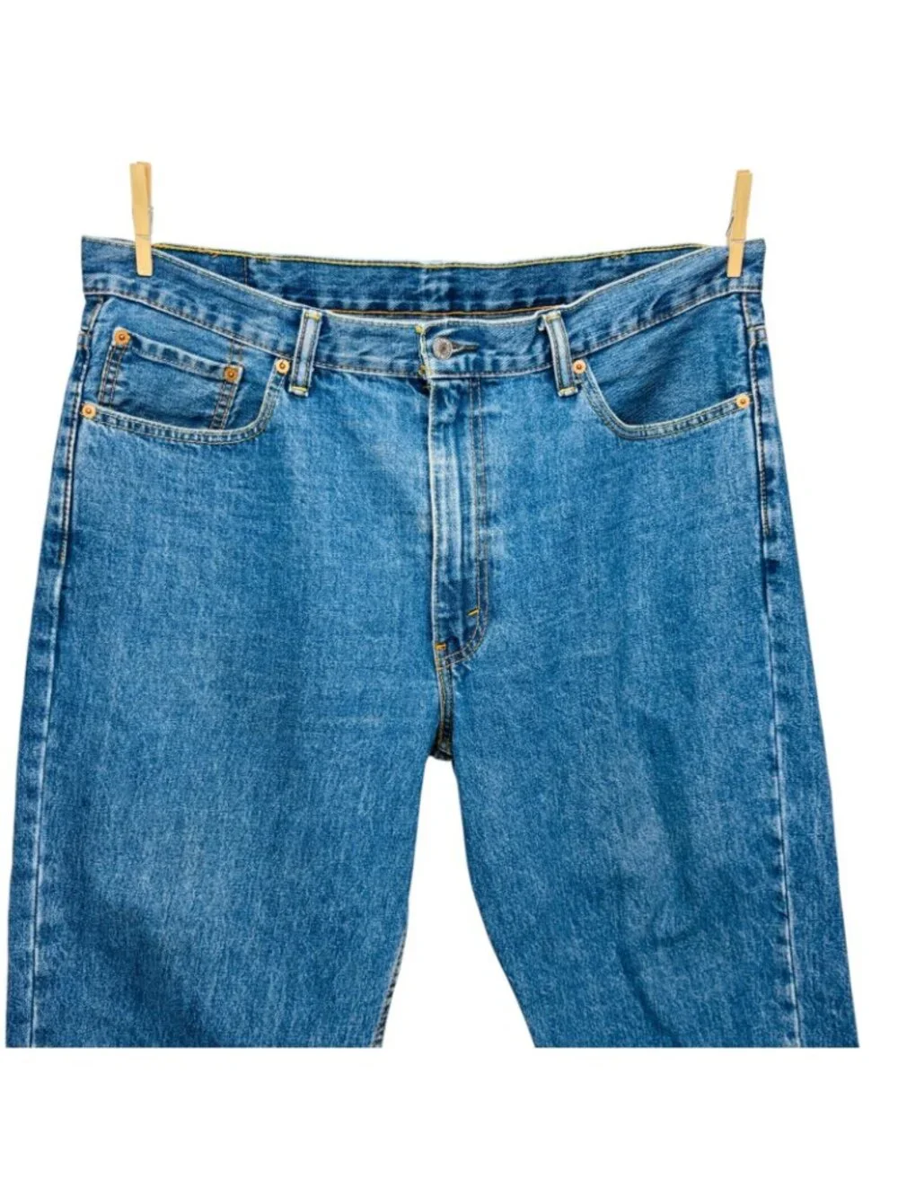 Levis Men 550 Relaxed Taper Jean Med Wash 100% Cotton Denim Size W40 L30